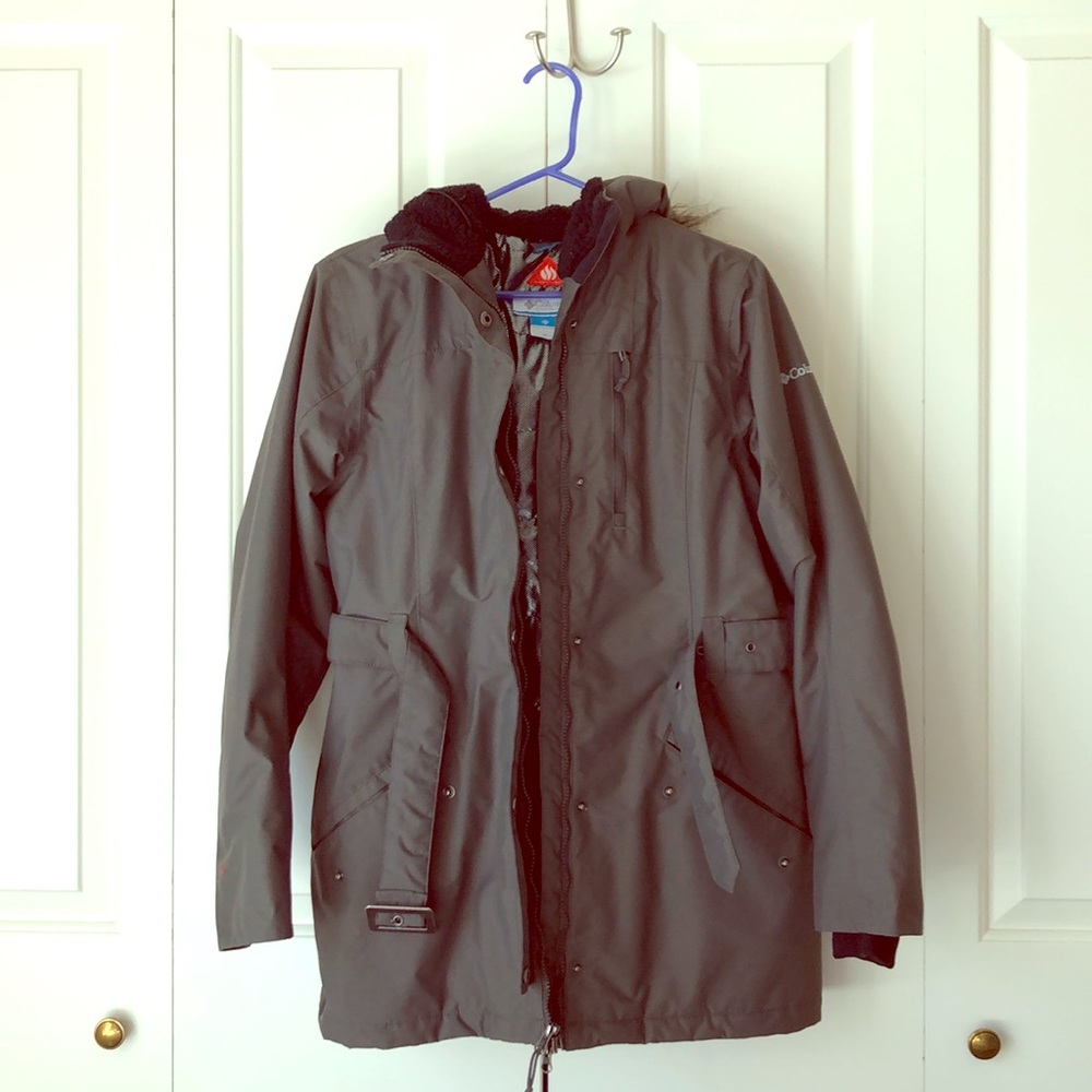 Olive Green Columbia Omni-heat Winter Jacket